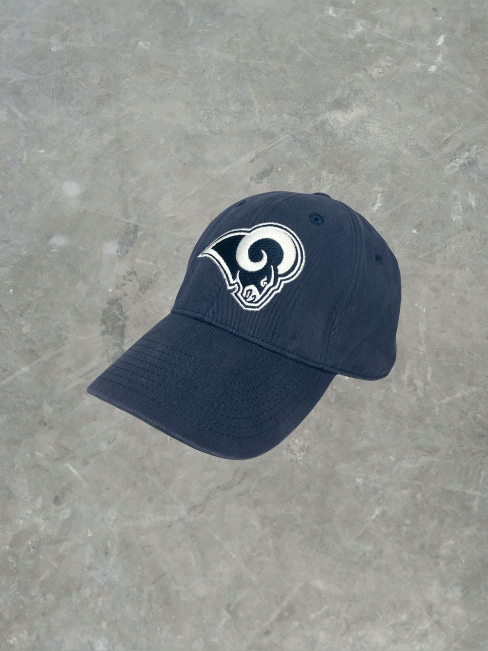 ☀️ Los Angeles Rams Baseball Cap OSFA NFL Football Strap Back Hat Navy Blue